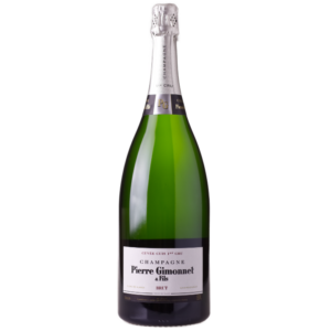 Pierre Gimonnet: Champagne Brut Cuis Premier Cru Magnum 1.5L palackban erjesztett fehér pezsgő (Champagne, Franciaország)