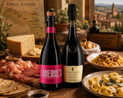 Lambrusco habzó, félédes és száraz olasz vörösborok