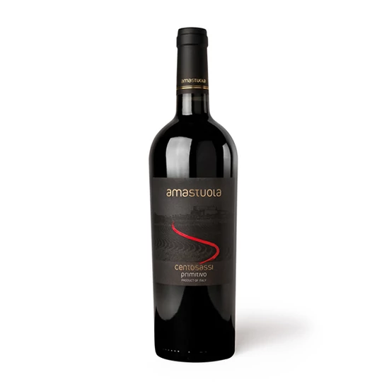 Amastuola Centosassi bio Primitivo olasz vörösbor