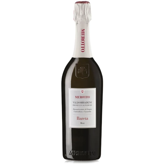 Merotto: Prosecco Superiore DOCG Bareta Brut fehér habzóbor (Valdobbiadene, Olaszország)