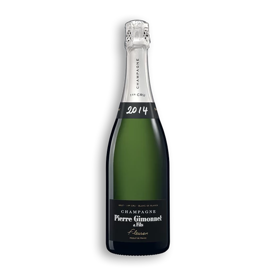 Pierre Gimonnet: Champagne Fleuron Brut Vintage 2014 palackban erjesztett fehér pezsgő (Champagne, Franciaország)
