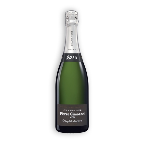Pierre Gimonnet: Champagne Oenophile Non-dosé Vintage 2015 (Champagne, Franciaország) palackban erjesztett fehér pezsgő
