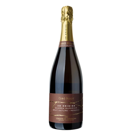 Giro Ribot &quot;Ab Origine&quot; Brut Nature Cava Reserva Organic tradícionális fehér pezsgő (Penedés, Spanyolország)