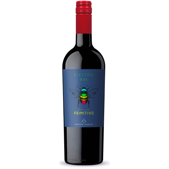 Produttori di Manduria: Electric Bee Primitivo vörösbor (Puglia, Olaszország) 
