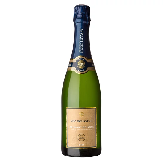 Monmousseau: Crémant de Loire Brut kén nélkül készült fehér pezsgő (Loire-völgye, Franciaország)