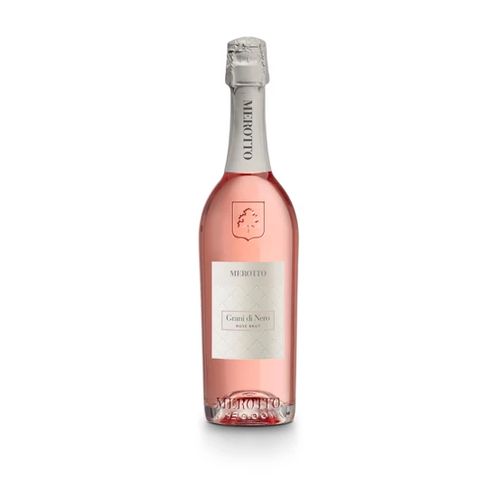 Merotto: Spumante Rosa di Nero Brut (pinot noir) rosé habzóbor (Valdobbiadene, Olaszország)