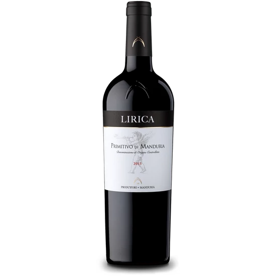Produttori di Manduria: Primitivo di Manduria Lirica 2021 vörösbor (Puglia, Olaszország)